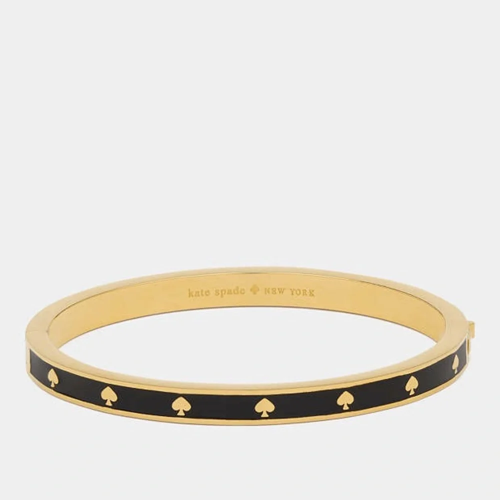 kate spade Spot The Spade Enamel Hinged Bangle - Picture 1 of 4